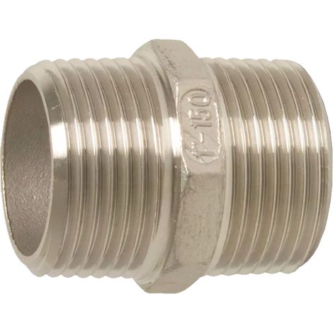 Edelstahl-Nippelverbinder 1/8 Zoll GZ