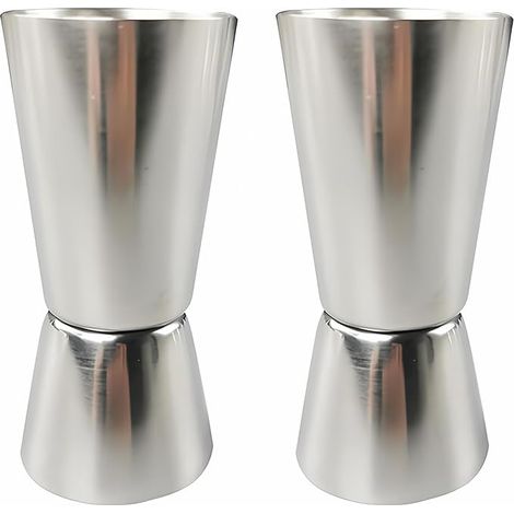 Doseur Cocktail, Tasse à Mesurer Alcool en Acier Inoxydable, Verre pour Gin, Whiskey, Accessoires de Bar (1/5)