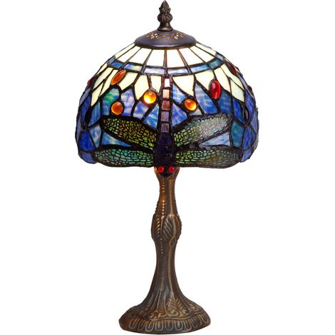 Petite Lampe de Table Tiffany diamètre 20cm Série Belle Epoque