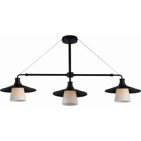 Candellux sospensione LOFT 33-43115 nera 3xE27 98 cm (1/2)