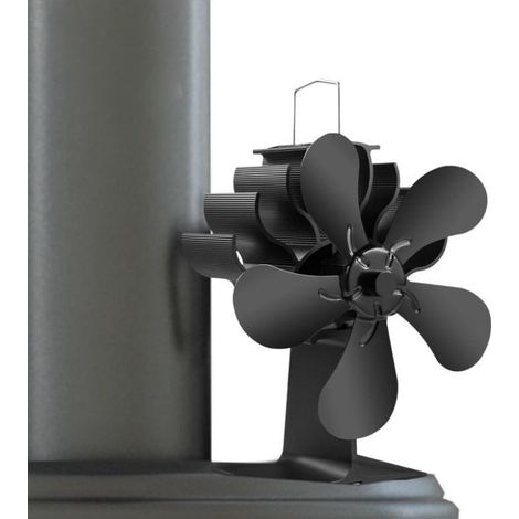 Ventilateur pour poêle à pales moteurs silencieux de cheminée circulation d'air chaud/chauffé 5 bois (1/4)