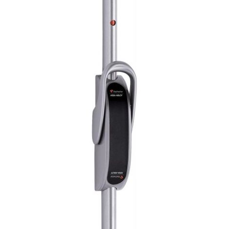 Vachette – Crémone pompier basculante inox 2500mm – Mécanisme à poignée rotative – Système Mobil-Clean avec tringle réglable – Gâche haute ajustable