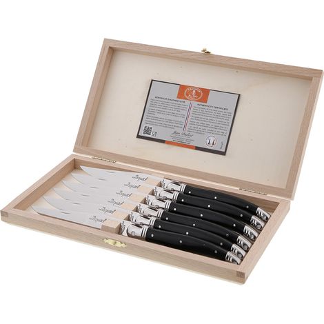 Jean Dubost - Coffret 6 couteaux LAGUIOLE 2.5 mm