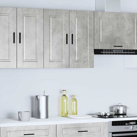 Maison Exclusive - Pensile da Cucina Porto Grigio Cemento in Legno Multistrato
