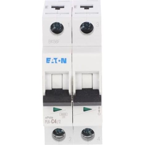 Disjoncteur 2P C 4A 6kA AC PL6-C4/2 286563