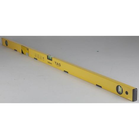 BURI TAS Alu-Wasserwaage 1200mm magnetisch 1,2m gelb Werkzeug Messen (1/5)