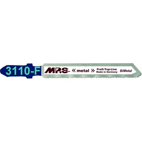 Lame de scie sauteuse bimétallique MPS 3110-F pour des coupes précises dans l'acier inoxydable, 28 TPI.