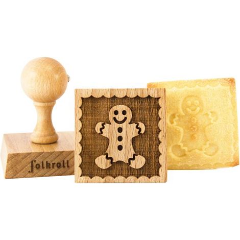 Patisse Plätzchenstempel Gingerman Holz 5,5 cm