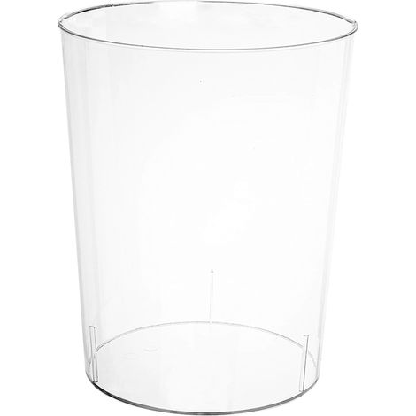 Poubelle Ronde En Plastique - 20 L - Pour Salle De Bain Cuisine Bureau Chambre Enfants - Lot De 1 (1/5)