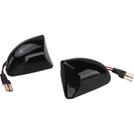 Feu latéral coque fumée noire lumière jaune antibrouillard résistant aux UV remplacement pour Smart Fortwo Cabrio A451 (1/5)