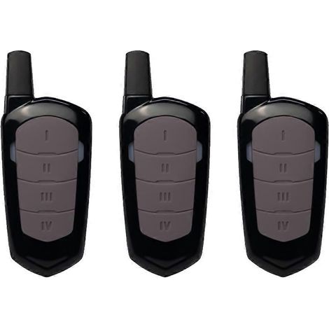 433-MHz-Fernbedienung mit Festcode für Garagentoröffner (H80, TX22, E80, TX54R, X52R) – 3er-Pack mit Anweisungssendern (1/5)