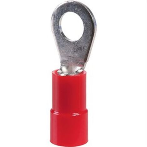 Cosse à sertir pré-isolée PVC jaune anneau section 4 à 6mm² Ø8,3mm vendu par 100