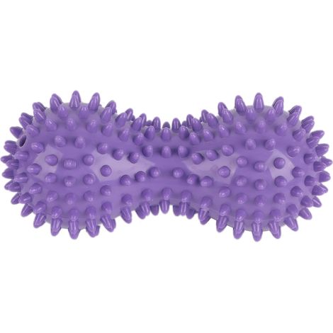 Boule de massage yoga, modèle profond tissus, double pic en forme d'arachide, surface texturée épineuse, pour soulager les tensions musculaires, 1 pièce. (1/5)