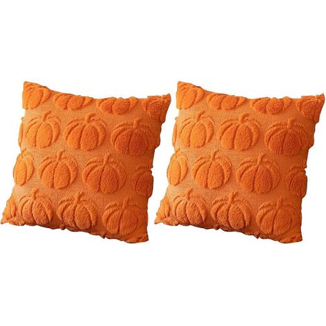 2er-Set dekorative Kürbis-Herbstkissenbezüge, weiche Kissenhüllen für Stuhl, Sofa, Schlafzimmer, Wohnzimmer