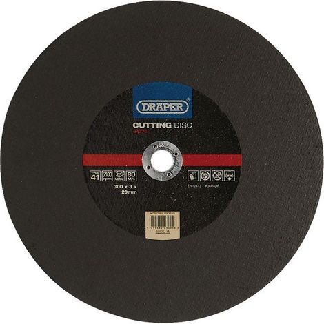 Draper 94776 Metal Cutting Disc – 300 x 3 x 20mm, Suitable for Cutting Various Metals (1/2)