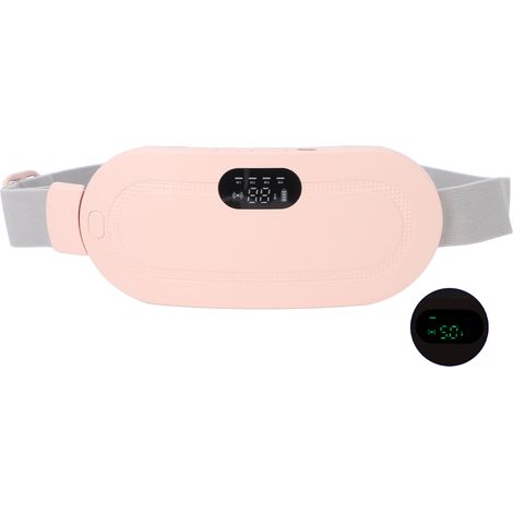 Ceinture Chauffante Menstruelle, Compresse Chaude Soulage Douleurs Lombaires et Abdominales, Appareil Vibrant avec Chaleur, Taille Réglable (1/5)