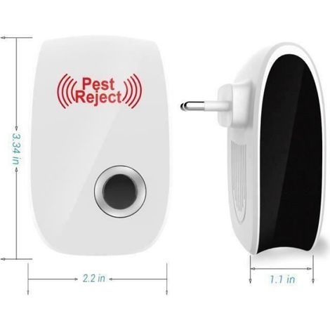 4 x Répulsif Ultrason Insectes Rats et Souris Anti-Nuisibles à Ultrasons Electronique pour Anti (1/4)