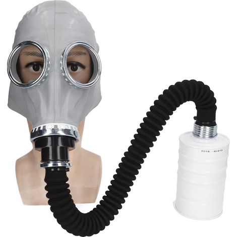 Komplettes Outdoor-Militäranzugset mit Gummi-Atemmaske, Filter und Tank, inklusive Maske und Filtergasflasche. (1/5)