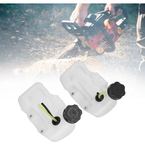 Serbatoio carburante in 2 pezzi per decespugliatori con tubo flessibile, compatibile con 34 modelli di decespugliatori. (1/5)