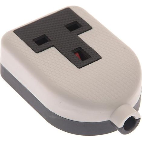 Smj White Trailing Extension Socket 13A 1 Gang (1/3)