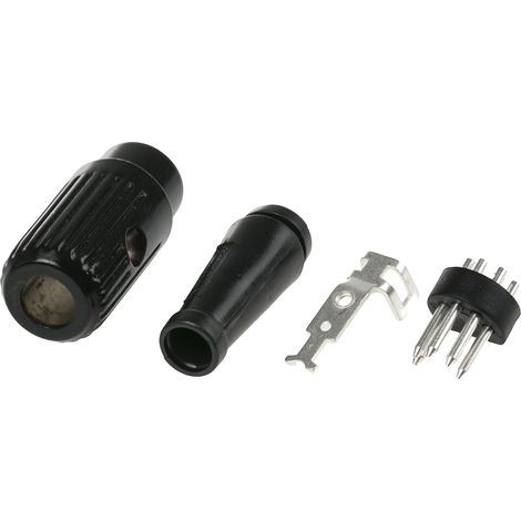 Connecteur DIN RS PRO, 5 contacts, Mâle, Montage sur câble, A sertir ( Prix pour 1 )