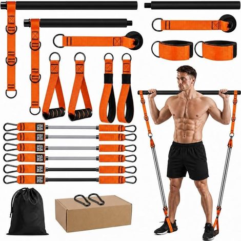 Pilates Bar Resistance Bands Fitness Kit (1/5)
