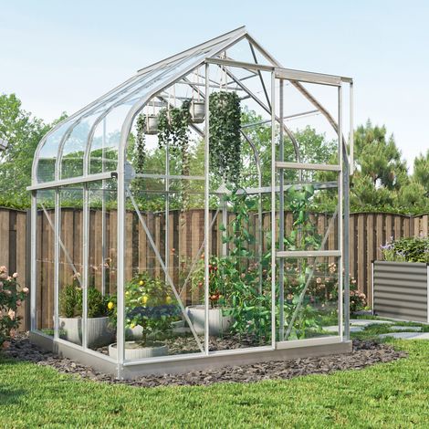 Vitavia Gewächshaus "Orion 3800", aluminium eloxiert, 3,8 m², 3 mm ESG (1/5)