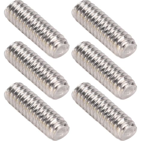 50-teiliges Sortiment an Gewindestiften A2-70 Edelstahl-Madenschrauben M2x6 (1/5)