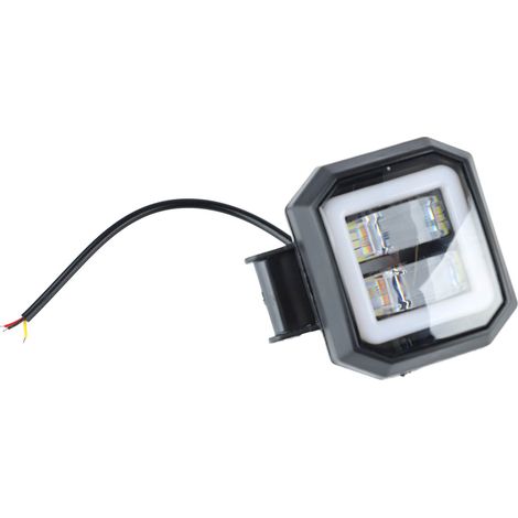 3-Zoll-LED-Motorradscheinwerfer mit blauer Blende, 20 W, wasserdicht, helles Licht, quadratischer Nebelscheinwerfer für Motorräder (1/5)