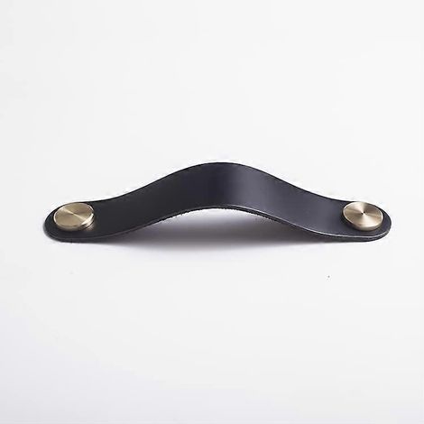 Möbelgriff aus schwarzem Messing, 128 mm, Schubladengriff. Robuste Messingkonstruktion, einfache Selbstmontage. (1/3)