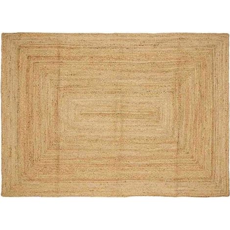 Tapis à surface naturelle, 200 x 290 cm, jute.