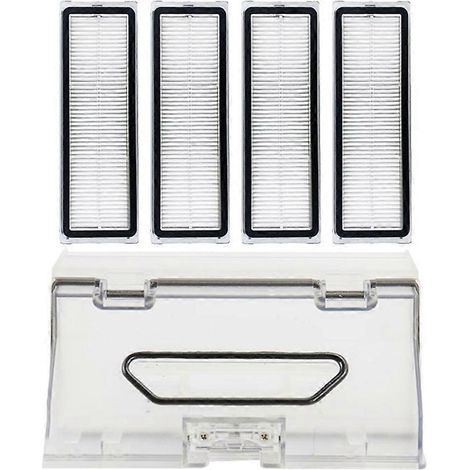 Pour Xiaomi Mijia STYTJ06ZHM Dreame Bot W10 Pro W10 Robot aspirateur autonettoyant, bac à poussière et filtre HEPA (1/5)