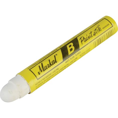 White Paint Stick Bar for All Surfaces, B Paint Stik Markal 140080220, Pack of 12