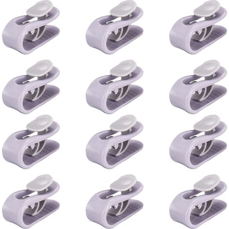 Duvet Clips - 12 Pièces Fixateurs de Couette et de Drap - Pour Couette Épaisse ou Fine - Usage Multifonctionnel - Blanc (1/5)