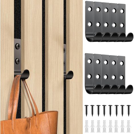 20 Pcs Patère Murale pour Panneau Acoustique Crochet Porte Manteau Métal Crochets Mural Muraux Manteaux Patères Coat Hooks avec Vis Patère Crochet Muraux pour Porte Manteau Salle de Bain Cuisine (1/5)