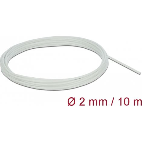 Delock Funda de fibra de vidrio 10 m x 2 mm en blanco