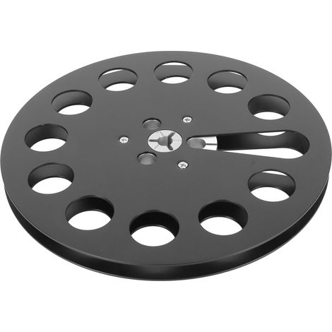 Bobine Noire Universelle 1/4" en Alliage d'Aluminium - 7 Pouces avec 11 Trous pour Enroulement de Bande (1/5)