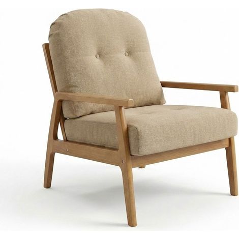 Poltrona Sedia Relax Imbottita Moderna Soggiorno Salotto 66x87x83 Cm Corda