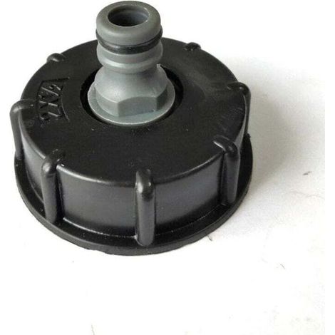 Adaptateur de réservoir IBC à filetage grossier UlisemPlastic S60X6 pour robinet de réservoir IBC 1/2 pouce (1/4)