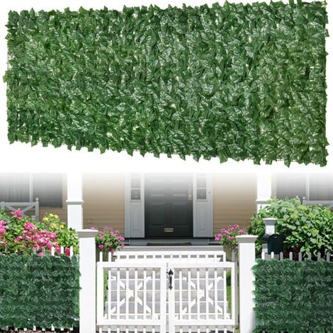 Haie artificielle extensible 3m – Lierre de haute qualité résistant aux UV – Panneau de confidentialité pour jardin et balcon (1/5)