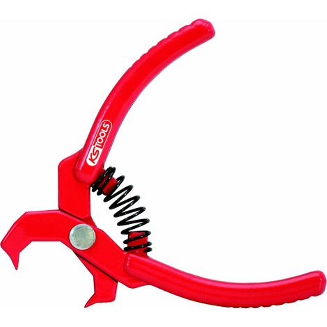KS Tools Niet-Lösezange, rot, abgewinkelt, 100 mm (1/3)