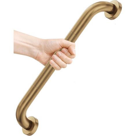 2 Pièces Barre d'Appui Dans Salle de Bain, Antidérapant SUS304 Acier Inox Maintien Poignée Douche, Barres Douche, Baignoire Main Courante Âgées,Handicapées,Enfants, 30 cm (1/5)