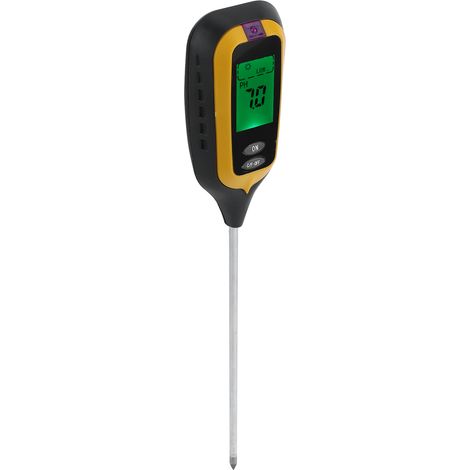 Testeur de terre 4-en-1 humidité température luminosité pH matériel jardin pour ferme pelouse plante (1/5)
