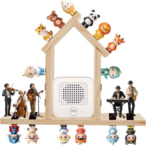 Étagère magnétique pour Tonies, accessoires Toniebox - Support mural autocollant pour figurines Tonie - Rangement Tonie peu encombrant pour chambre d'enfant - Étagère pour Toniebox 1 et 2 (1/5)