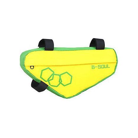 bike Top Tube Bag (yellow Green) Bike Bag Frame Bike Accessories Bike Tool Bag Bike Triangle Bag Top Tube Bag Bike Cell Phone Bag Mountain Bike Ba (1/5)