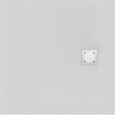 Ideal Standard Ultra Flat S piatto doccia quadrato 90 cm ultrasottile, colore bianco finitura opaco effetto pietra K8215FR
