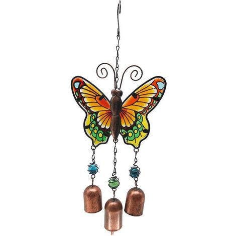 Carillon à vent suspendu motif papillon, décoration intérieure et extérieure (1/4)