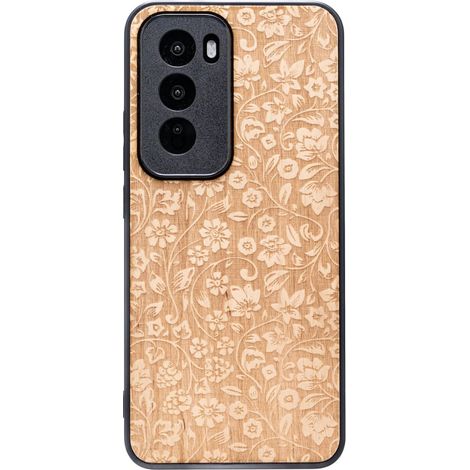 Bewood Holzhülle für Oppo Reno 12 5G WILD FLOWERS ANIEGRE (1/5)