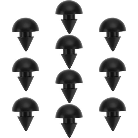 Lot de 10 pieds de grille en caoutchouc résistants aux hautes températures pour cuisinière à gaz de 4,5 mm de diamètre (1/5)