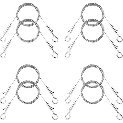 Kit de 8 câbles suspension réglables pour tableaux - Matériel (1/5)